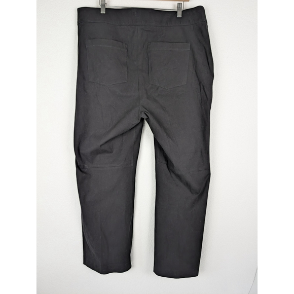 SPANX Polished Kick Flare Pull-On Cropped Pants Size 1XT Black Classic Staple - Picture 3 of 11
